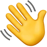 waving hand emoji